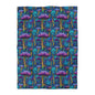 Trippy Purple Mushrooms Microfiber Duvet Cover