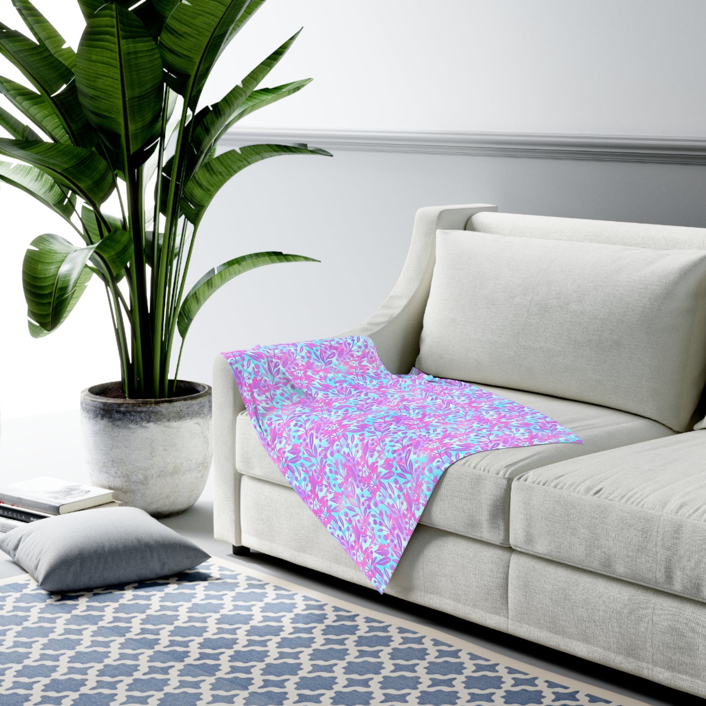 Sweet Berry Bloom Baby Swaddle Blanket
