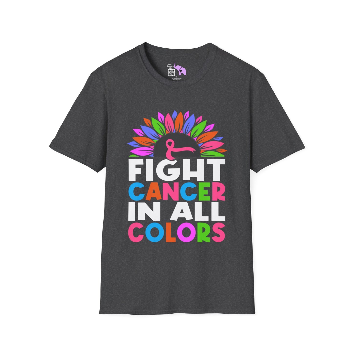 Fight Cancer in All Colors 26 Adult T-shirt