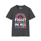 Fight Cancer in All Colors 26 Adult T-shirt