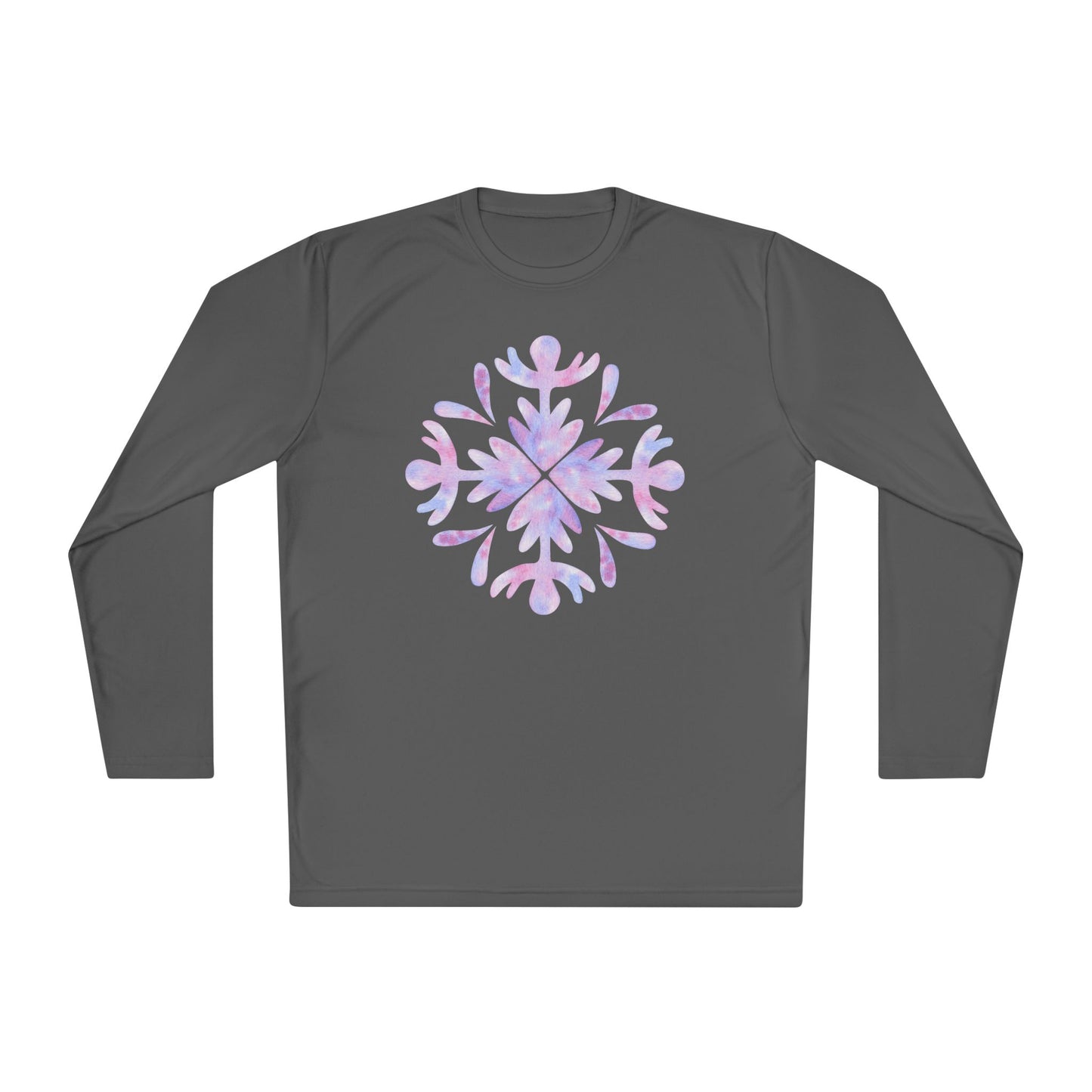 Large Snowflake 3 Adult Long Sleeve Tee