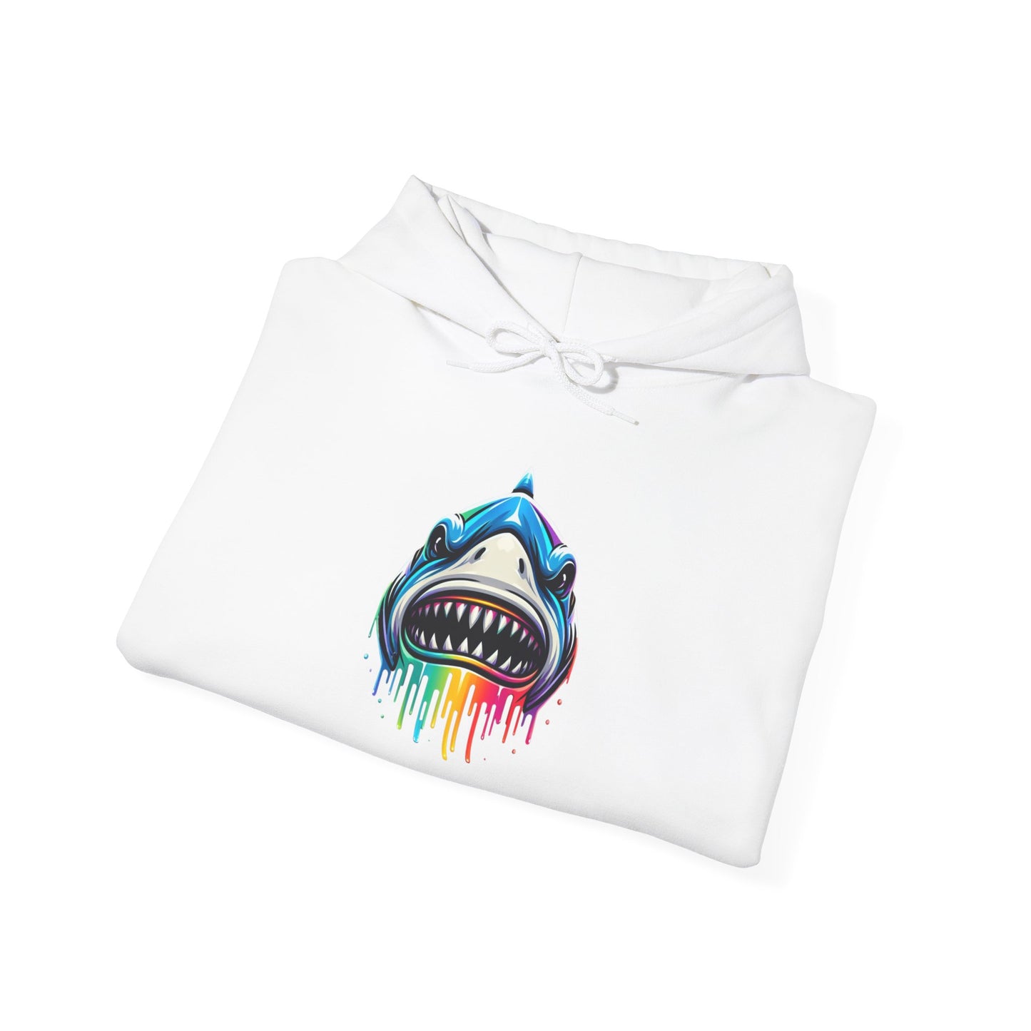 Colorful Shark Heavy Blend™ Hooded Sweatshirt