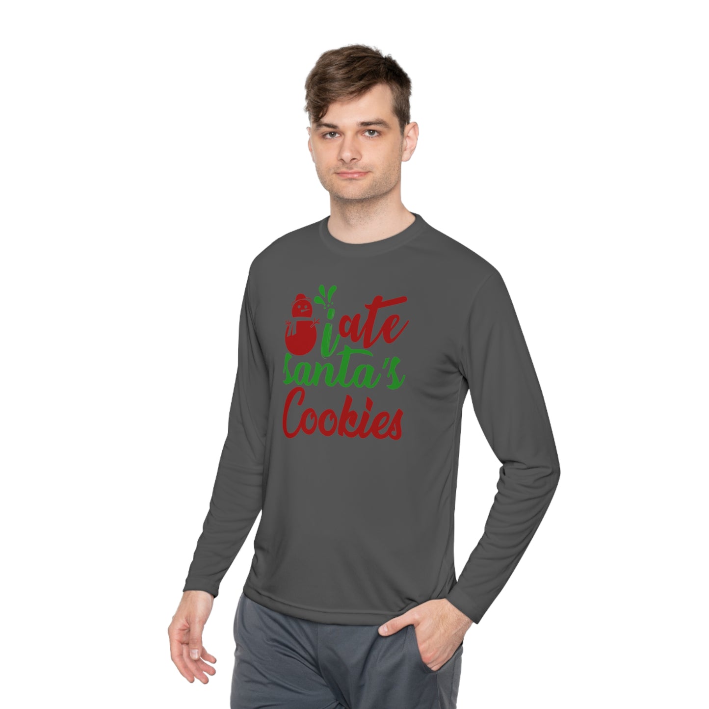 I Ate Santa's Cookies Adult Long Sleeve Tee