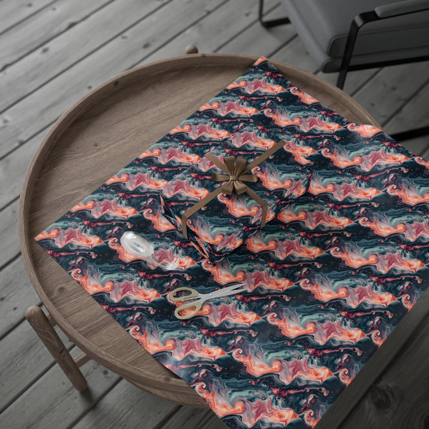 Pink Venom Marble Wrapping Paper