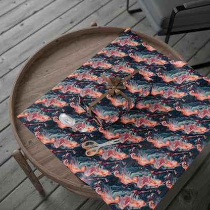 Pink Venom Marble Wrapping Paper