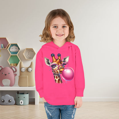 Girraffe Blowing Bubble Toddler Hoodie