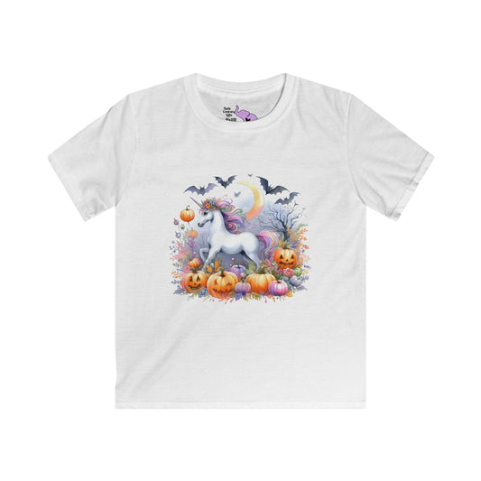 Halloween Unicorn Youth Softstyle Tee