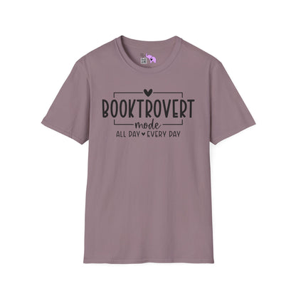 Booktrovert Mode All Day Every Day Adult T-shirt