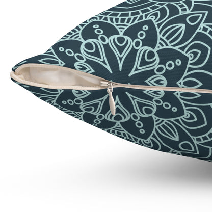 Mandala Midnight Throw Pillow