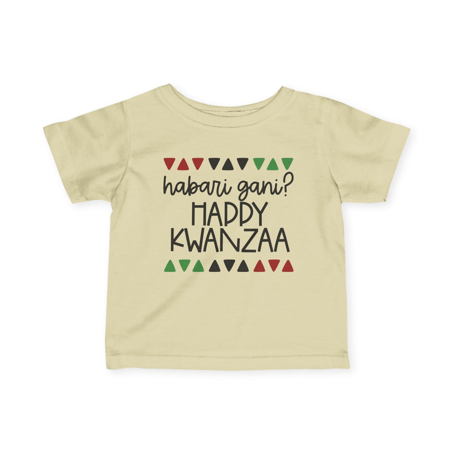Habari Gani? Happy Kwanzaa Infant Soft T-Shirt