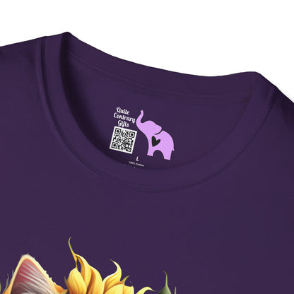 Cool Sunflower Kitten 1 Adult T-shirt