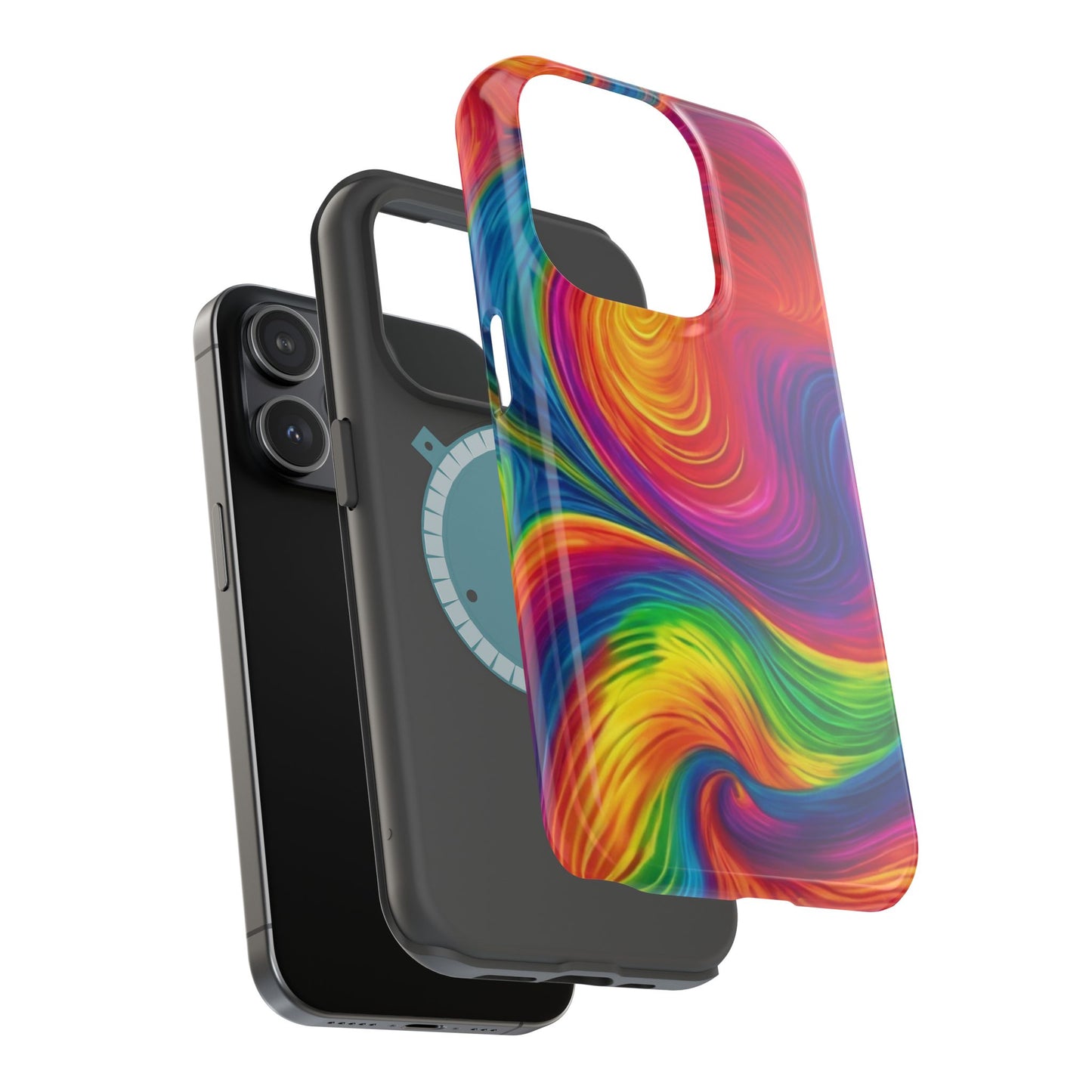 Tie Dye Color Swirl MagSafe® Compatible Tough Case for iPhone