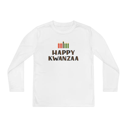 Happy Kwanzaa (Kinara) Youth Long Sleeve Tee
