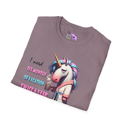 I Need 6 Months of Vacation Twice a Year Adult T-shirt