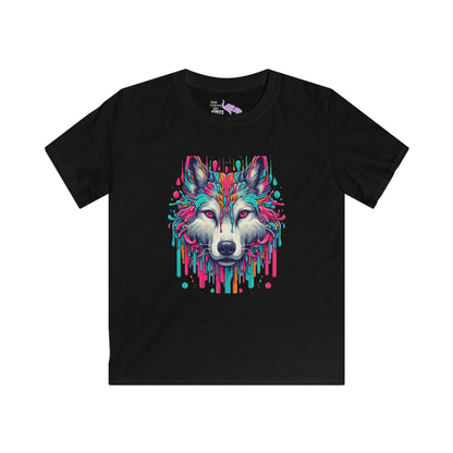 Colorful Wolf Youth Softstyle Tee