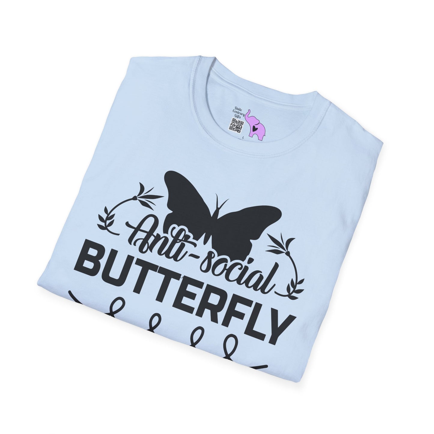 Anti-Social Butterfly Adult T-shirt