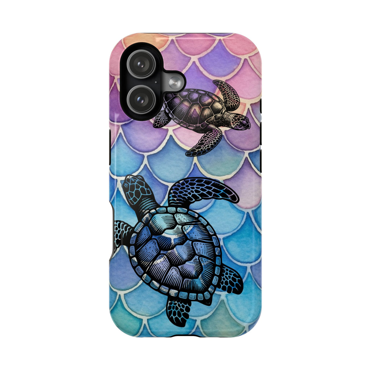 Sea Turtle Silhouette MagSafe® Compatible Tough Case for iPhone