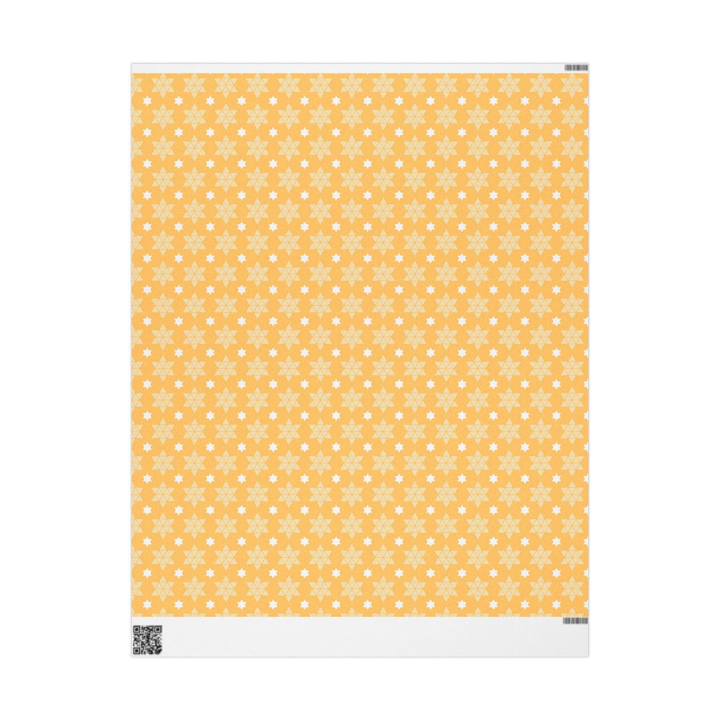 Gold Star of David Hanukkah Wrapping Paper