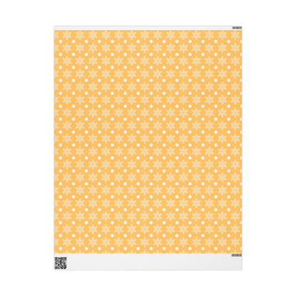 Gold Star of David Hanukkah Wrapping Paper