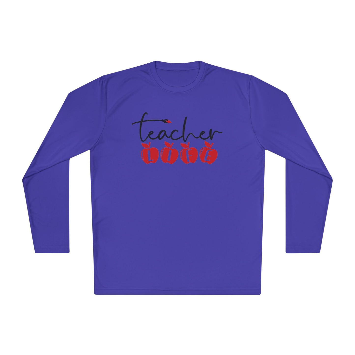 Teacher Life (Apples) Adult Long Sleeve Tee