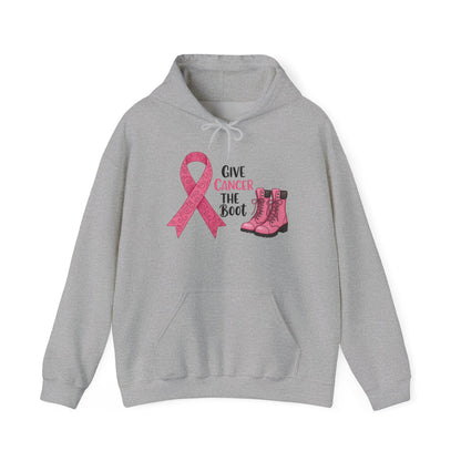 Give Cancer The Boot AdultHeavy Blend™ Hoodie