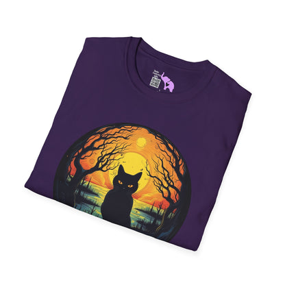 Creepy Black Cats 6 Adult T-shirt