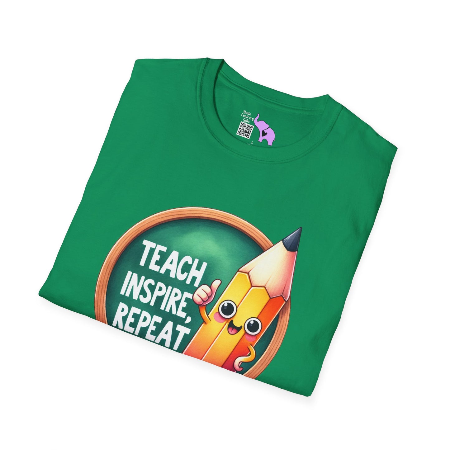 Teach Inspire Repeat Adult T-shirt