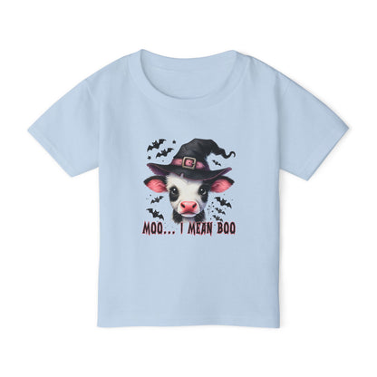 Moo I Mean Boo Heavy Cotton™ Toddler T-shirt