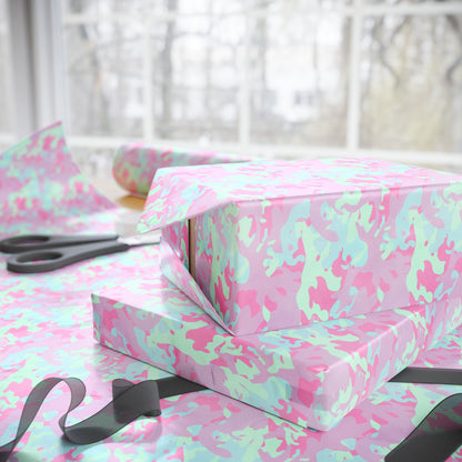 Berry Sorbet Camo Wrapping Paper