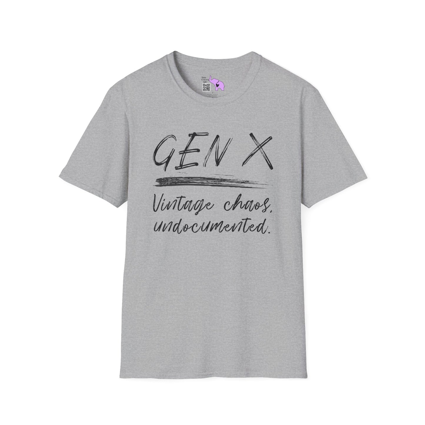 Gen X Vintage Chaos, Undocumented Adult T-shirt