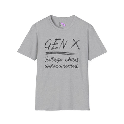 Gen X Vintage Chaos, Undocumented Adult T-shirt
