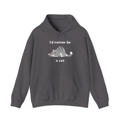 I'd Rather Be A Cat Heavy Blend™ Hooded Sweatshirt