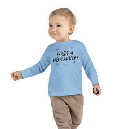 Happy Hanukkah 4 Toddler Long Sleeve Tee