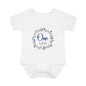Blue Milestone Wreath Onesie-One Week