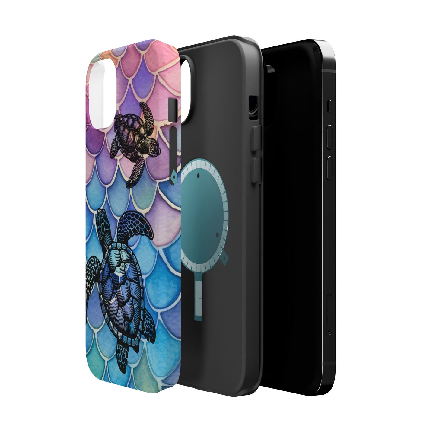 Sea Turtle Silhouette MagSafe® Compatible Tough Case for iPhone
