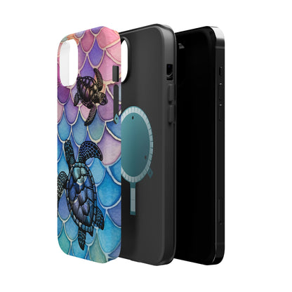 Sea Turtle Silhouette MagSafe® Compatible Tough Case for iPhone