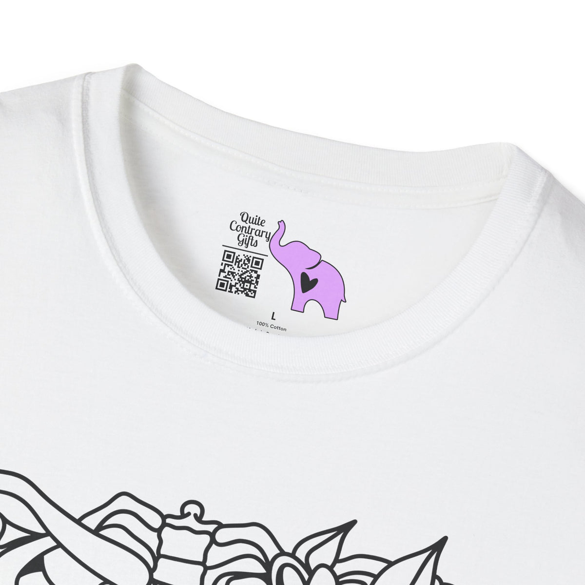 Floral Ribcage Adult T-shirt