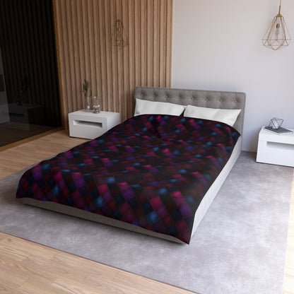 Velvet Patchwork Print Duvet Bedding Set