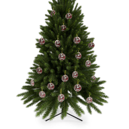 Jolly Santa Wishes Glass Ornament