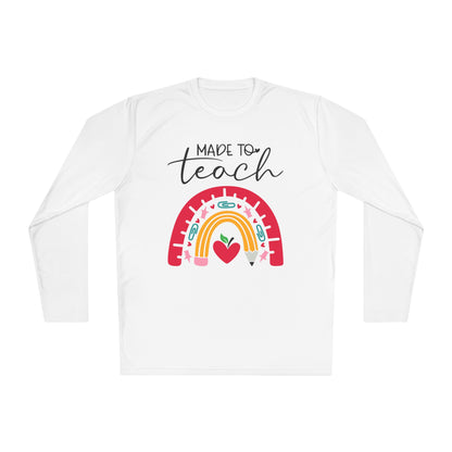 Made to Teach Rainbow Adult Long Sleeve Tee