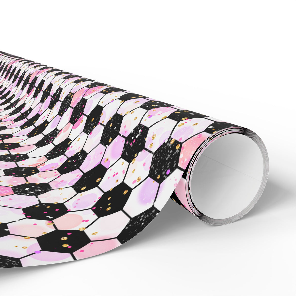 Pink Soccer Fever Wrapping Paper