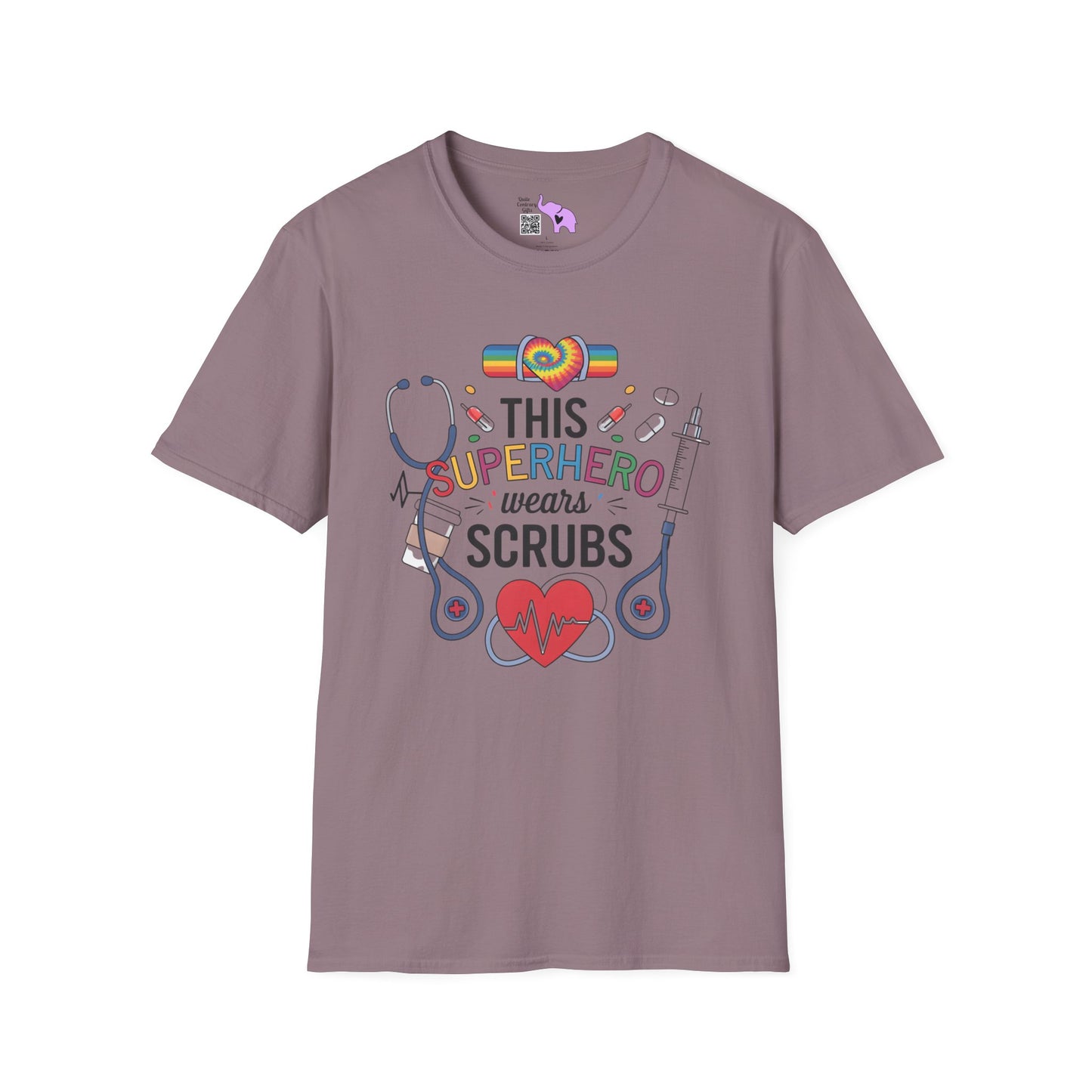 This Superhero Wears Scrubs Adult T-shirt