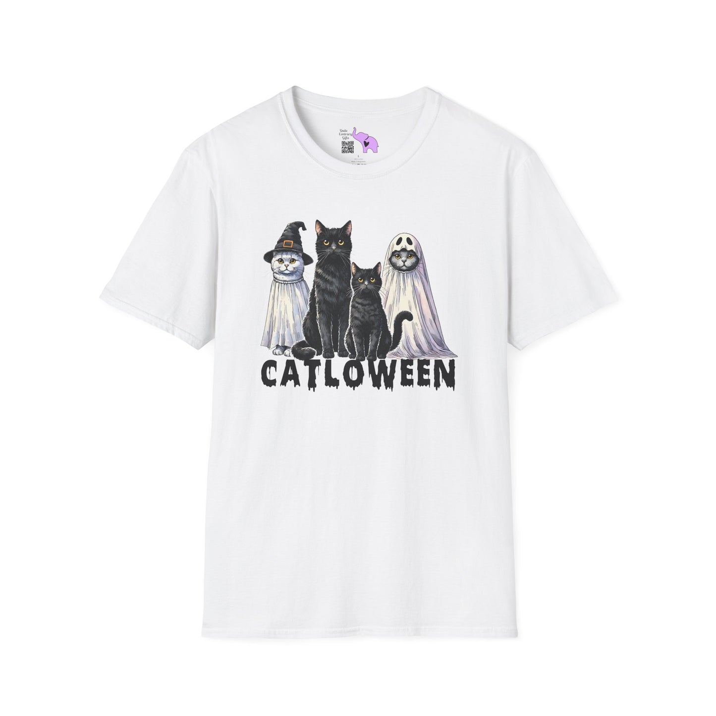 Catloween Adult T-shirt