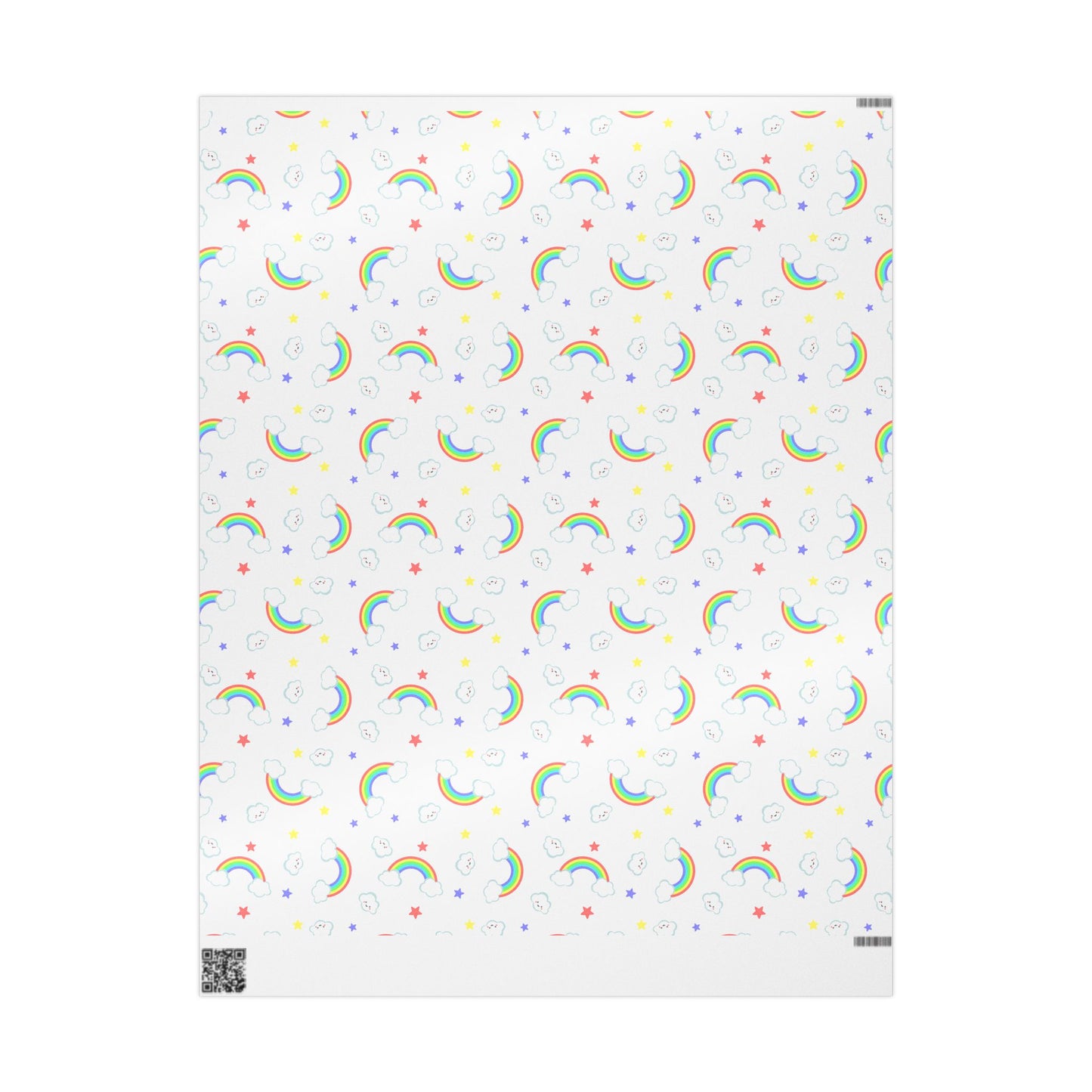 Rainbow Smiles & Stars Wrapping Paper