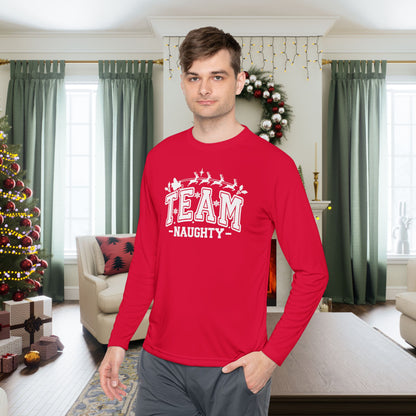 Team Naughty Adult Long Sleeve Tee