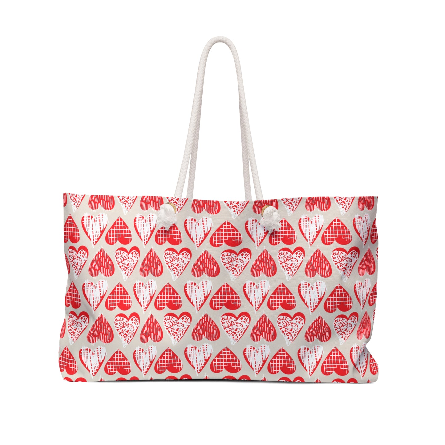 Doodle Hearts Weekender Bag