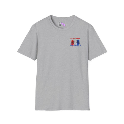Freedom Isn't Free Saluting Soldier w/Wings Adult T-shirt