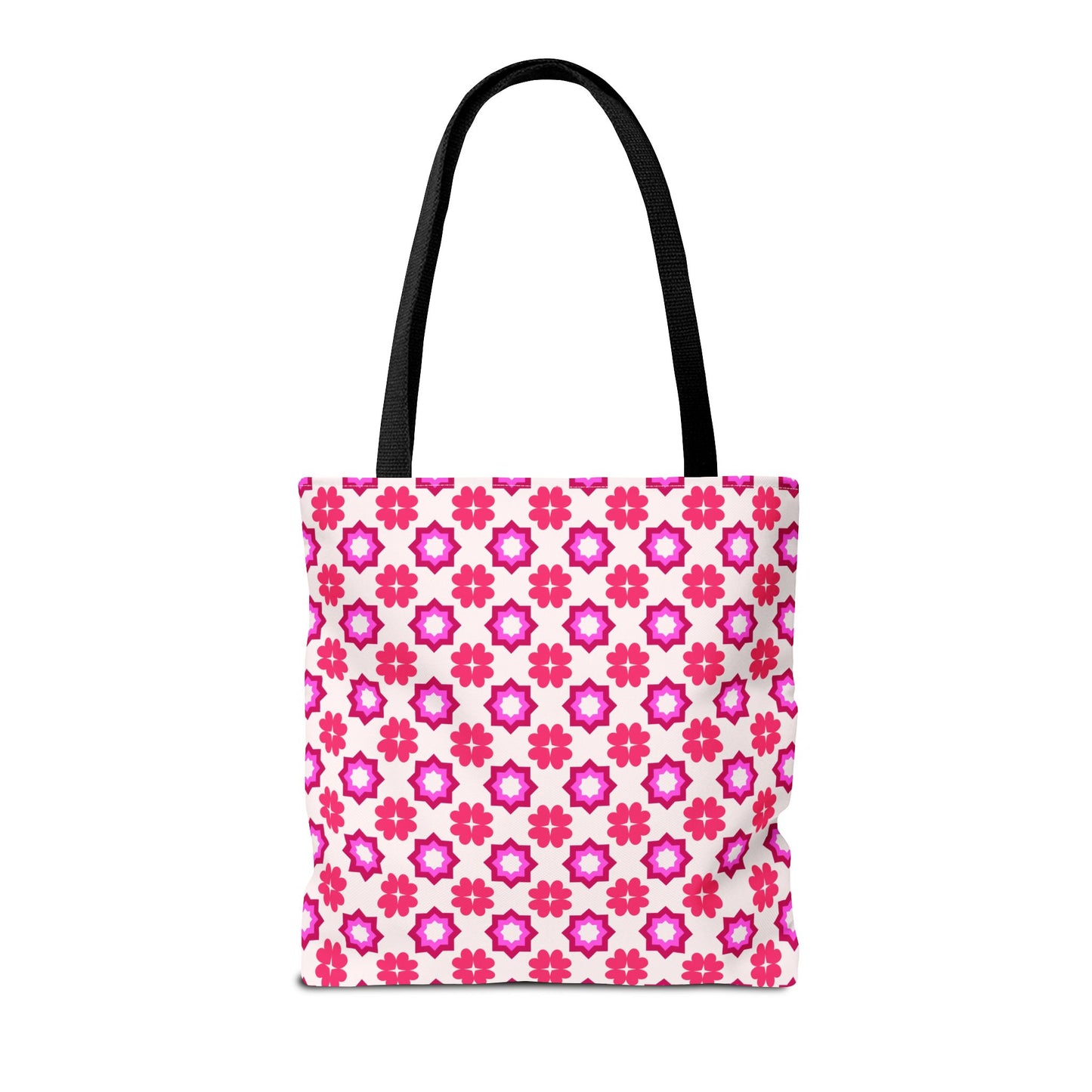 Rosy Star Garden Canvas Tote Bag