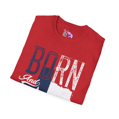Texas Born and Raised Adult T-shirt