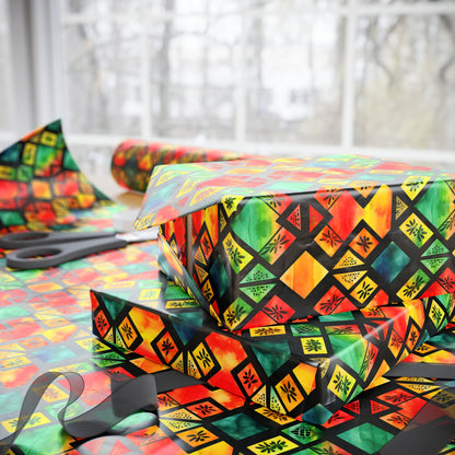 Freedom Flame Kwanzaa Wrapping Paper